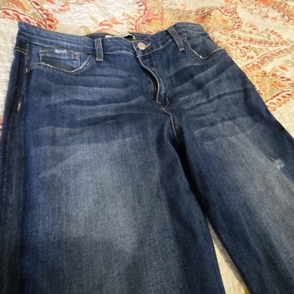 Flying Monkey Dark Blue Distressed Jeans - Picture 9 of 16